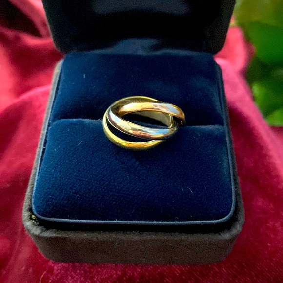 Cartier Jewelry - Cartier 18k trinity 3 tone gold , small ring
